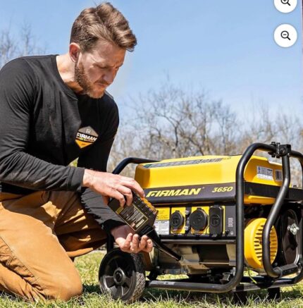 FIRMAN 4450/3550 Watt 120V Recoil Start Gas Portable Generator with CO alert system