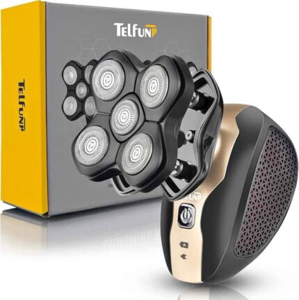 Cordless Magnetic Head Shaver For Bald Men (5 in 1 Electric Razor)