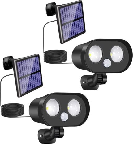 Solar Motion Sensor Light Outdoor, IP65 Waterproof Solar Security Light