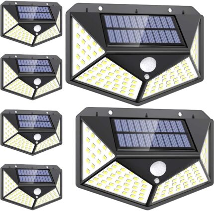 Solar Lights Outdoor, [6 Pack/3 Modes/100LED]
