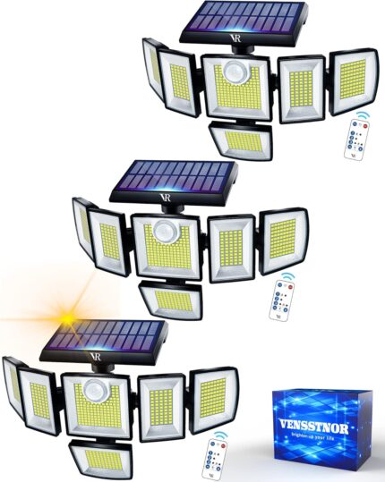 VENSSTNOR Solar Motion Sensor Flood Lights